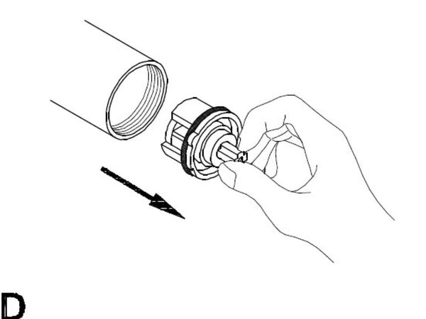 Hoe vervang ik een Damixa binnenwerk 69997.00?