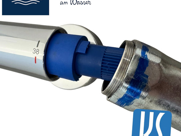 Hoe vervang ik een Grohe Compact-thermoelement 1/2