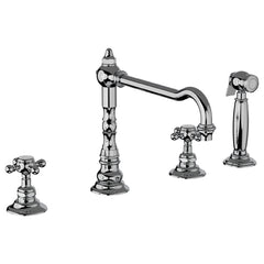 Horus Julia 3-gats keukenmengkraan met kruisgrepen en losse handdouche (Speciale Kleuren) 01.124