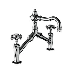 Horus Julia 2-gats wastafelmengkraan met kruisgrepen, verstelbare hartafstand 185-250 mm 01.227