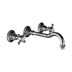 Horus Julia 3-gats inbouw wastafelmengkraan met kruisgrepen, uitloop 228 mm 01.263