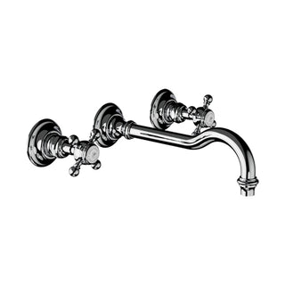 Horus Julia 3-gats inbouw wastafelmengkraan met kruisgrepen, uitloop 228 mm 01.263