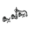 Horus Julia 3-gats wand wastafelmengkraan met kruisgrepen, opbouw, uitloop 145 mm 01.272