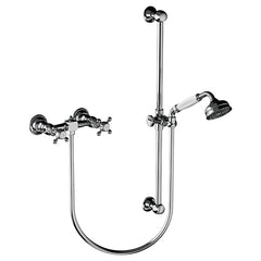 Horus Julia opbouw douchemengkraan met kruisgrepen, glijstang en handdouche, hartafstand 150 mm 01.516