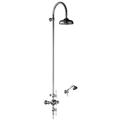 Horus Julia thermostatische douchekolom met hoofddouche en handdouche 01.744