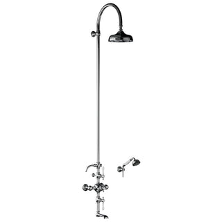 Horus Julia thermostatische bad-/douchekolom met hoofddouche, handdouche en baduitloop 01.754