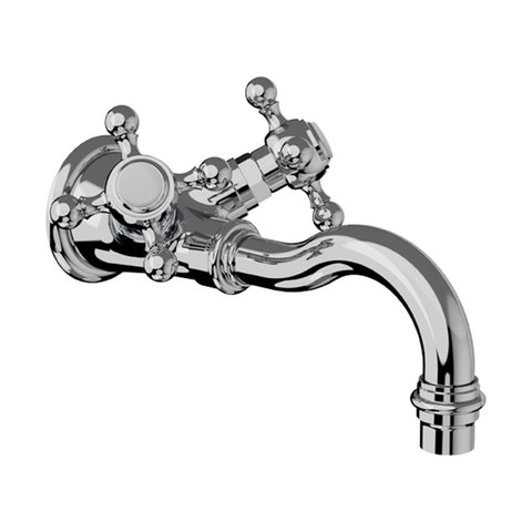 Horus Orienta Two-handle kitchen mixer with cross handles, with ceramic inserts Chrome