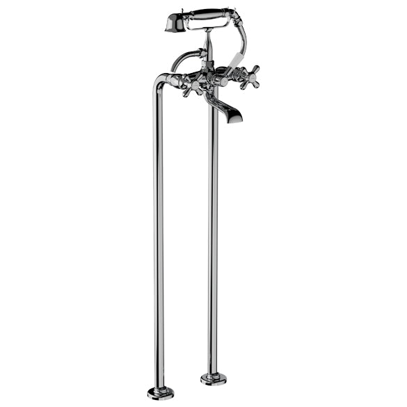 Horus Elsa vrijstaande badmengkraan op kolommen met handdouche (Speciale Kleuren) 04.498