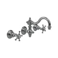 Horus Anthea 3-gats wand wastafelmengkraan met kruisgrepen, opbouw 06.272