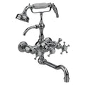 Horus Anthea wand badmengkraan met kruisgrepen en handdouche, hartafstand 175 mm 06.434