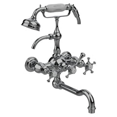 Horus Anthea wand badmengkraan met kruisgrepen en handdouche, hartafstand 175 mm 06.434