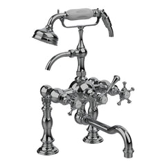 Horus Anthea badrandmengkraan met kruisgrepen en handdouche, hartafstand 175 mm 06.435