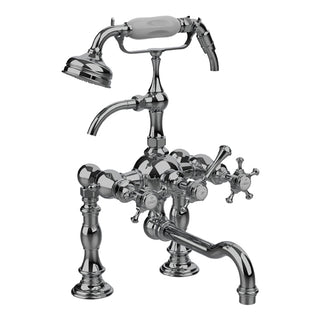 Horus Anthea badrandmengkraan met kruisgrepen en handdouche, hartafstand 175 mm 06.435