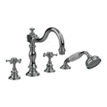 Horus Anthea 4-gats badrandcombinatie met kruisgrepen, omsteller op de uitloop en handdouche 06.466