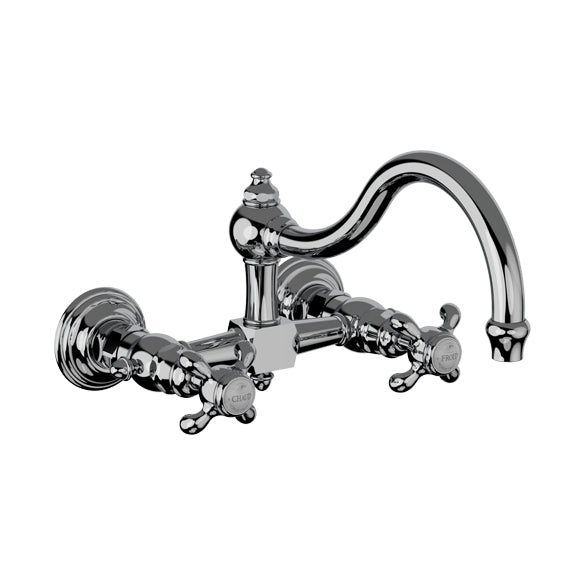 Horus Montmartre wandkeukenmengkraan met kruisgrepen, hartafstand 150 mm 07.102