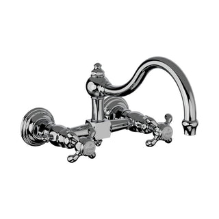 Horus Montmartre wandkeukenmengkraan met kruisgrepen, hartafstand 150 mm 07.102