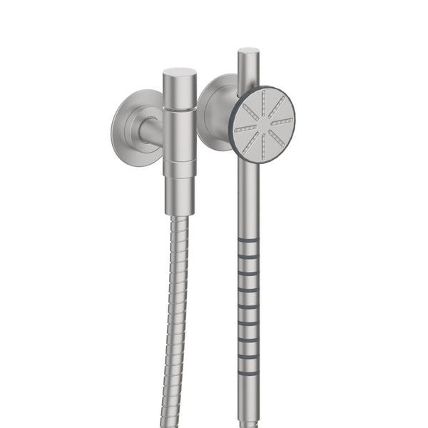 VOLA Muuraansluitbocht met handdouche en slang 070S