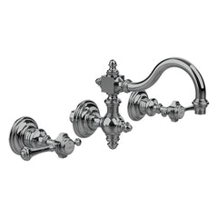 Horus Anthea 3-gats wand wastafelmengkraan met hendels, opbouw 10.272