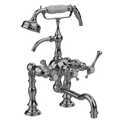 Horus Anthea badrandmengkraan met hendels en handdouche, hartafstand 175 mm 10.435
