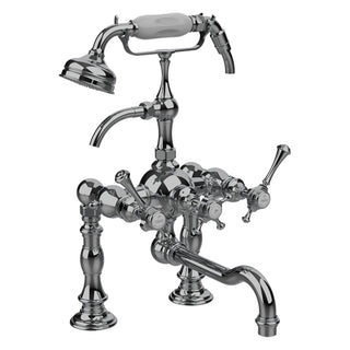 Horus Anthea badrandmengkraan met hendels en handdouche, hartafstand 175 mm 10.435