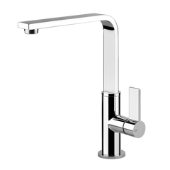 Gessi Helium keukenmengkraan met L-uitloop (270 mm hoog) Chroom