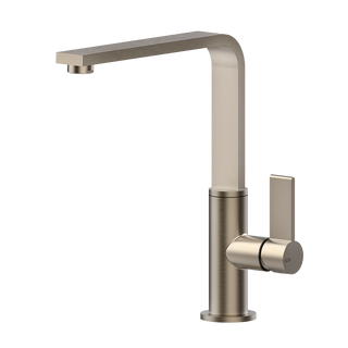 Gessi Helium keukenmengkraan met L-uitloop (270 mm hoog) Finox
