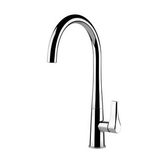 Gessi Proton keukenmengkraan met gebogen uitloop Chroom