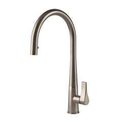 Gessi Proton keukenmengkraan met gebogen uitloop en uittrekbare handdouche Finox