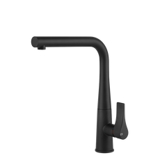 Gessi Proton keukenmengkraan met L-uitloop Mat Zwart