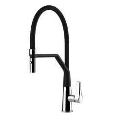 Gessi Proton semi-professionele keukenmengkraan met uittrekbare 2-straals handdouche Chroom
