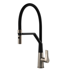 Gessi Proton semi-professionele keukenmengkraan met uittrekbare 2-straals handdouche Finox