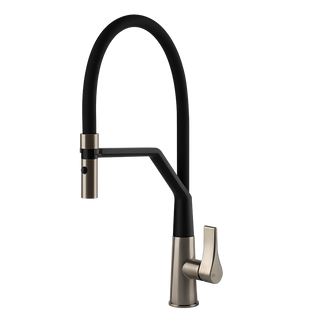 Gessi Proton semi-professionele keukenmengkraan met uittrekbare 2-straals handdouche Finox