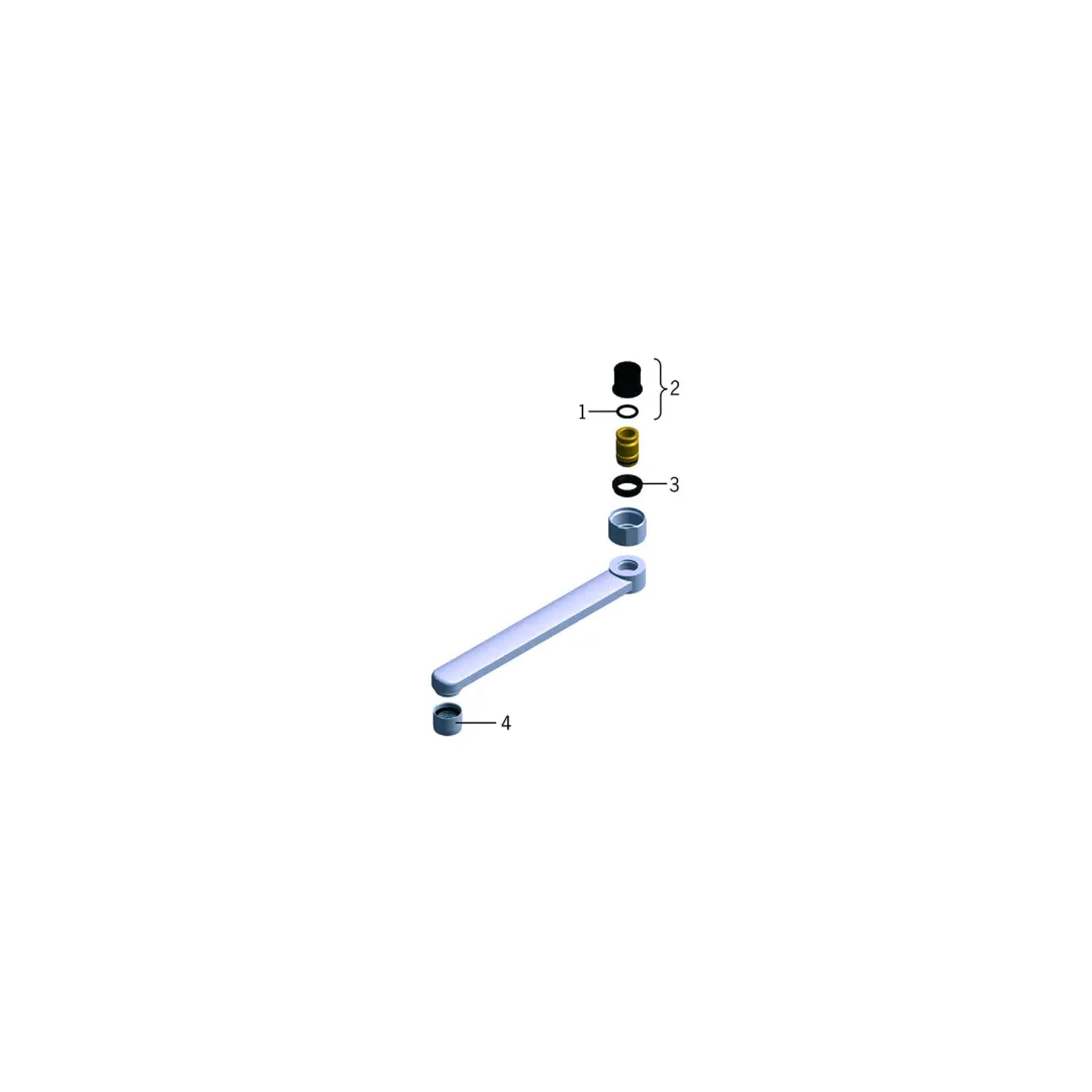 Oras Uitloop L=150 onderdelentekening