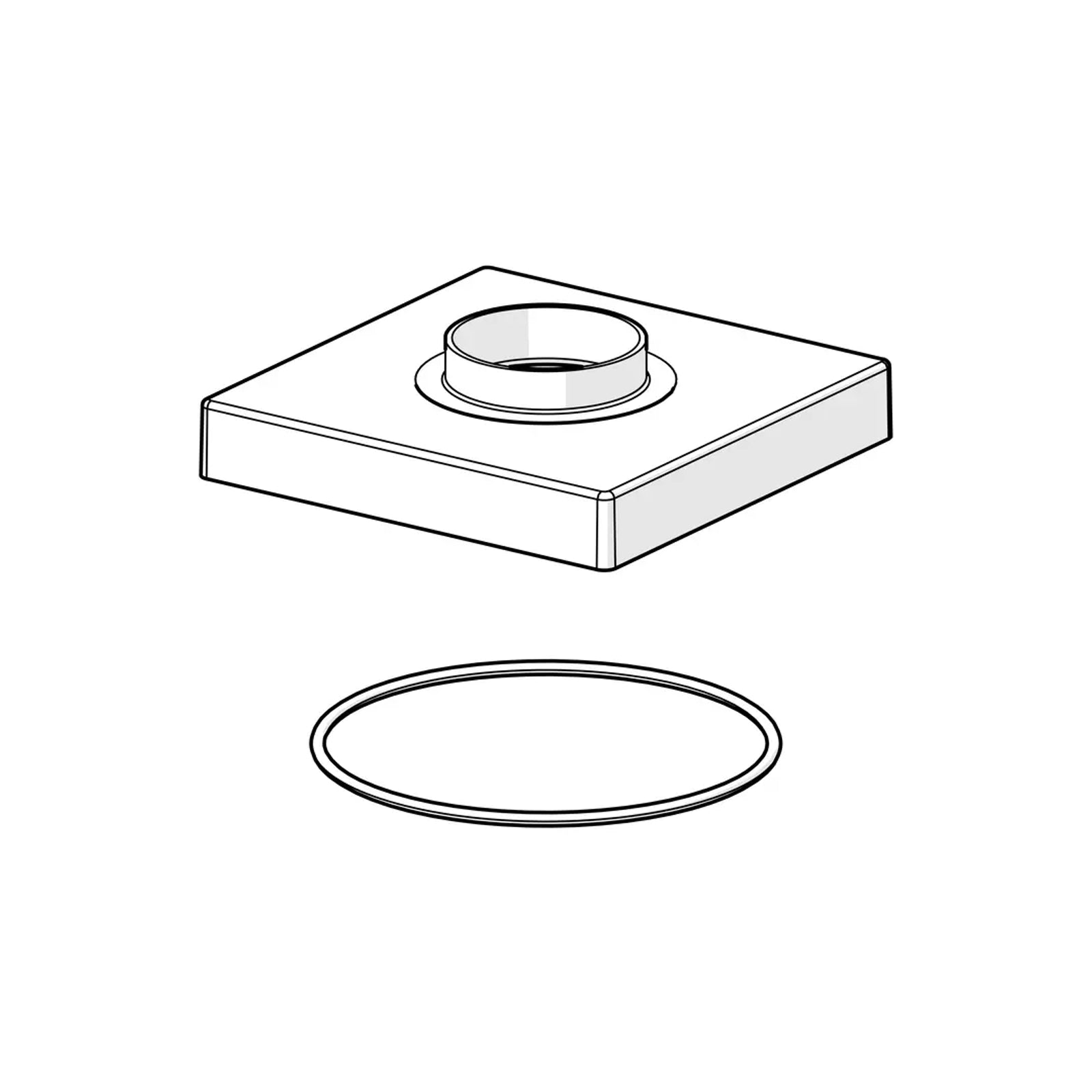 Oras Spare Part Afdekplaat 75x75 mm
