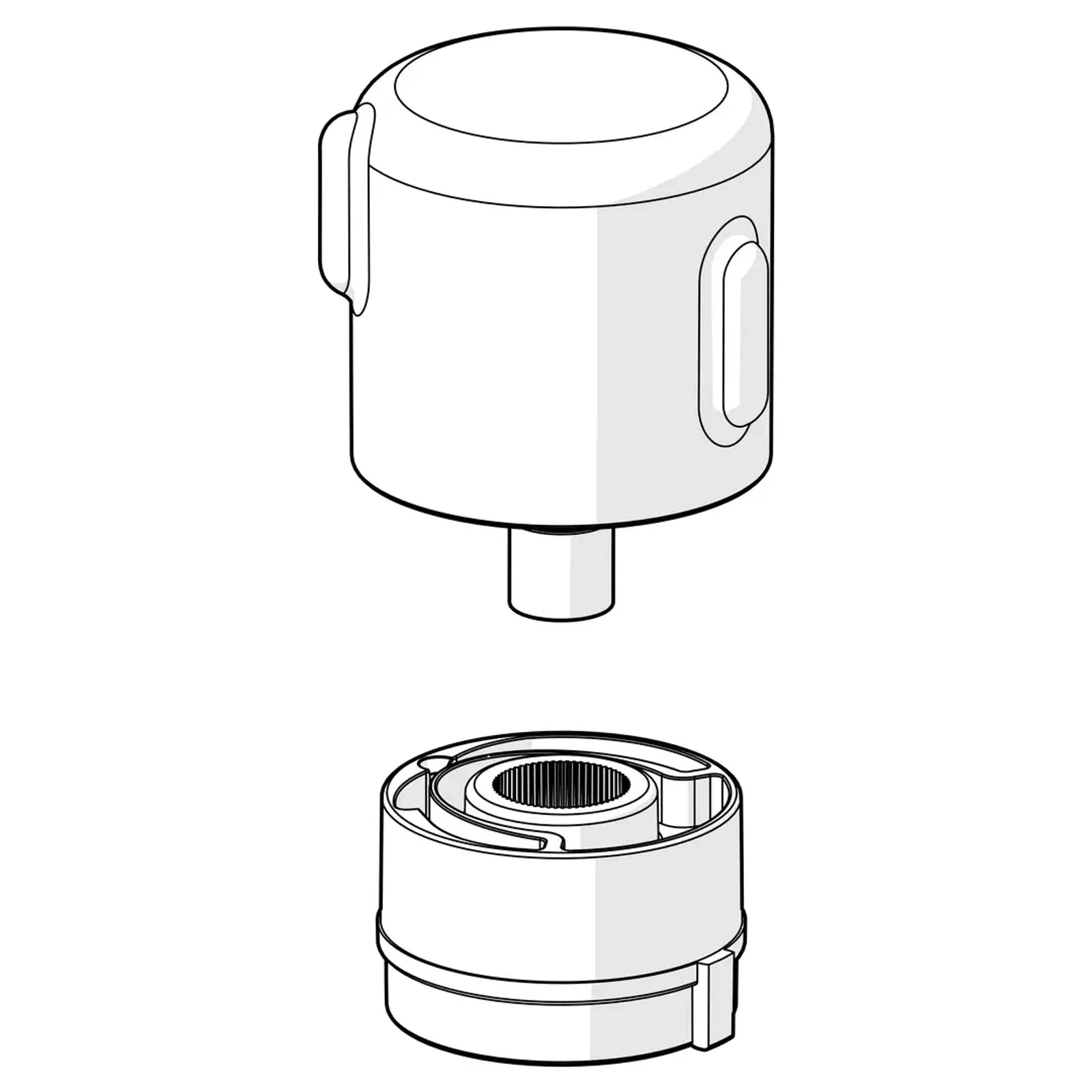 Oras Spare Part Debiethendel Mat Zwart