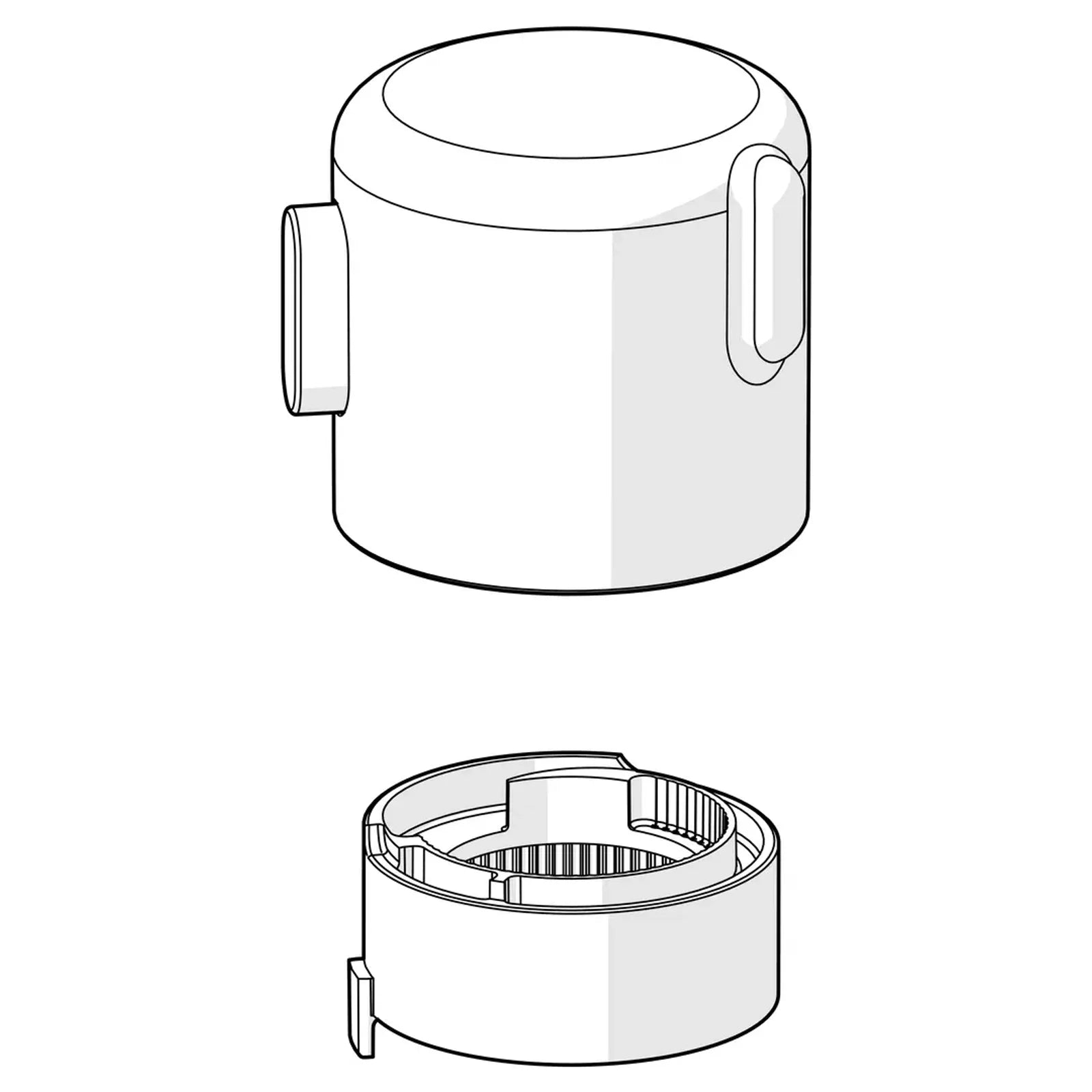 Oras Spare Part Temperatuurhendel Mat Zwart