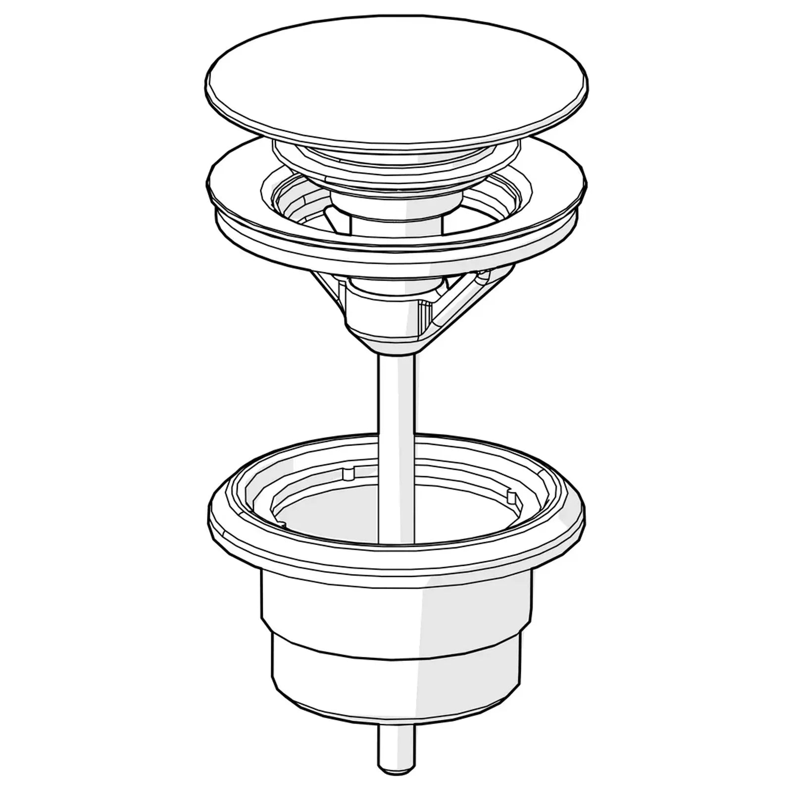 Oras Pop-up afvoer Chroom