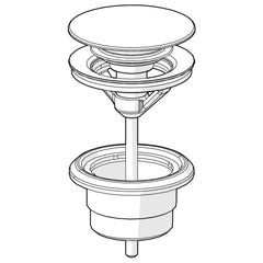 Oras Pop-up afvoer Chroom