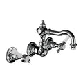 Horus Victoria 3-gats wand wastafelmengkraan met porseleinen hendels, opbouw, uitloop 145 mm 19.272
