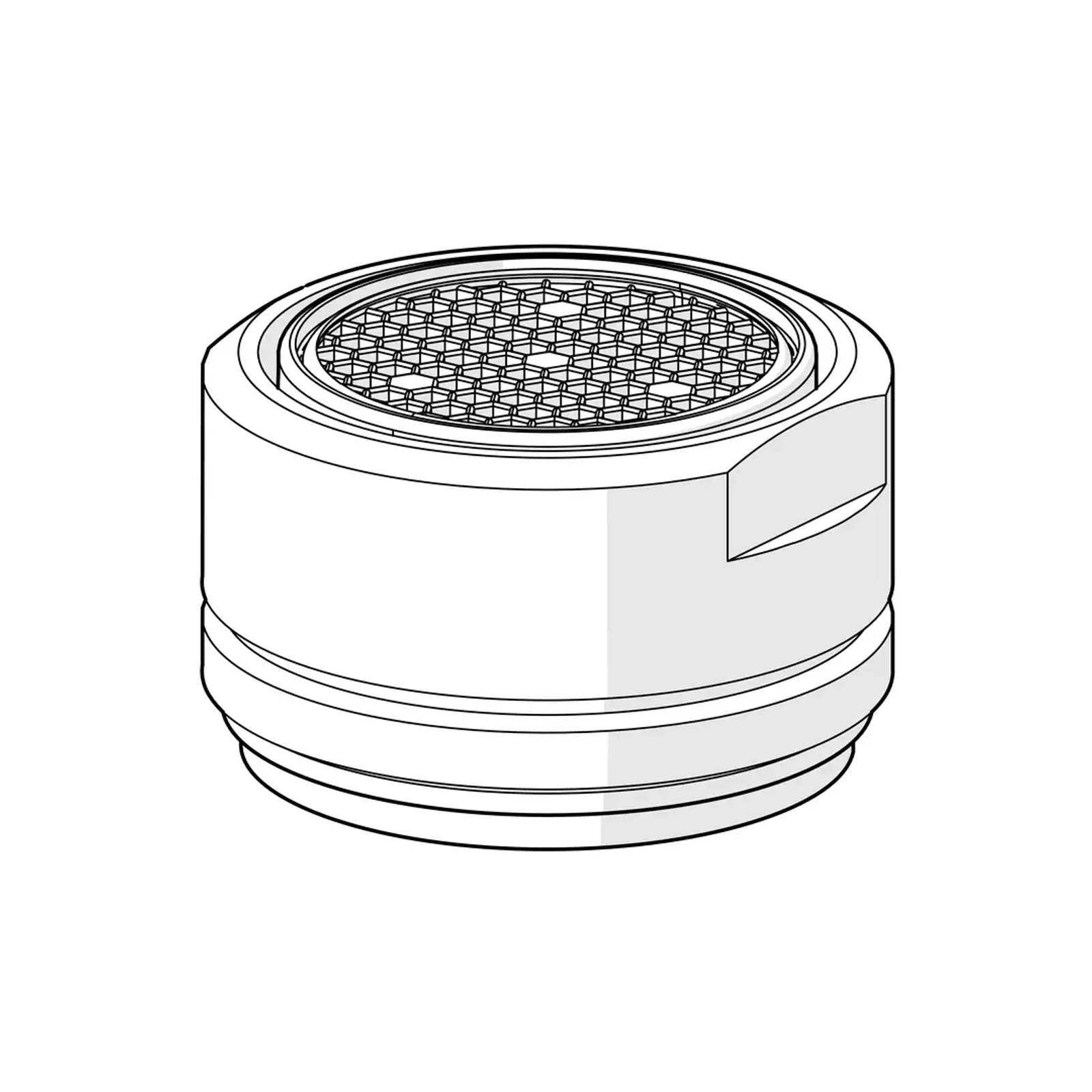 Oras Spare Part Mousseur STD M24x1 HC PCA 6 l/min Mat Zwart