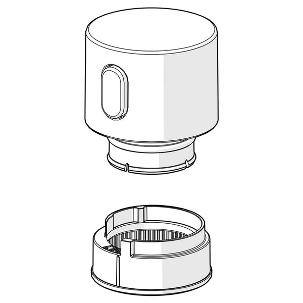 Oras Spare Part Temperatuurhendel Mat Zwart