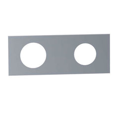 VOLA Afdekplaat 2-gats 153 x 60, gaten Ø39 mm en Ø33/Ø30  mm VR1040 / 2002