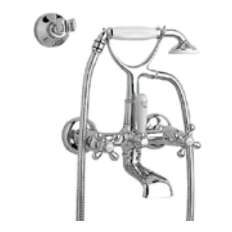 Zazzeri 802 Badkraan hoh 182mm met extra wand houder Chroom