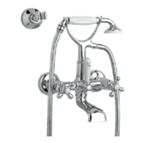 Zazzeri 802 Badkraan hoh 182mm met extra wand houder Chroom