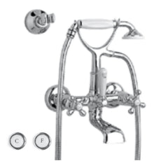 Zazzeri 802 Badkraan hoh 182mm met extra wand houder Chroom