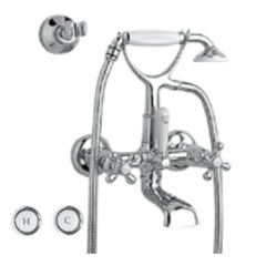 Zazzeri 802 Badkraan hoh 182mm met extra wand houder Chroom