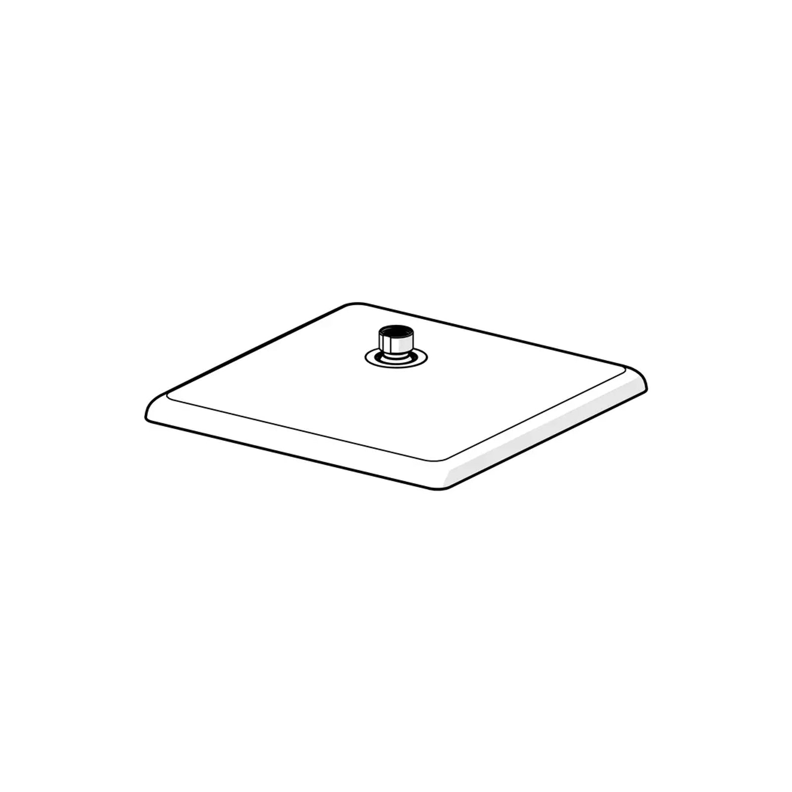 Oras Spare Part Regendouche 250x250 mm Geborsteld Brons