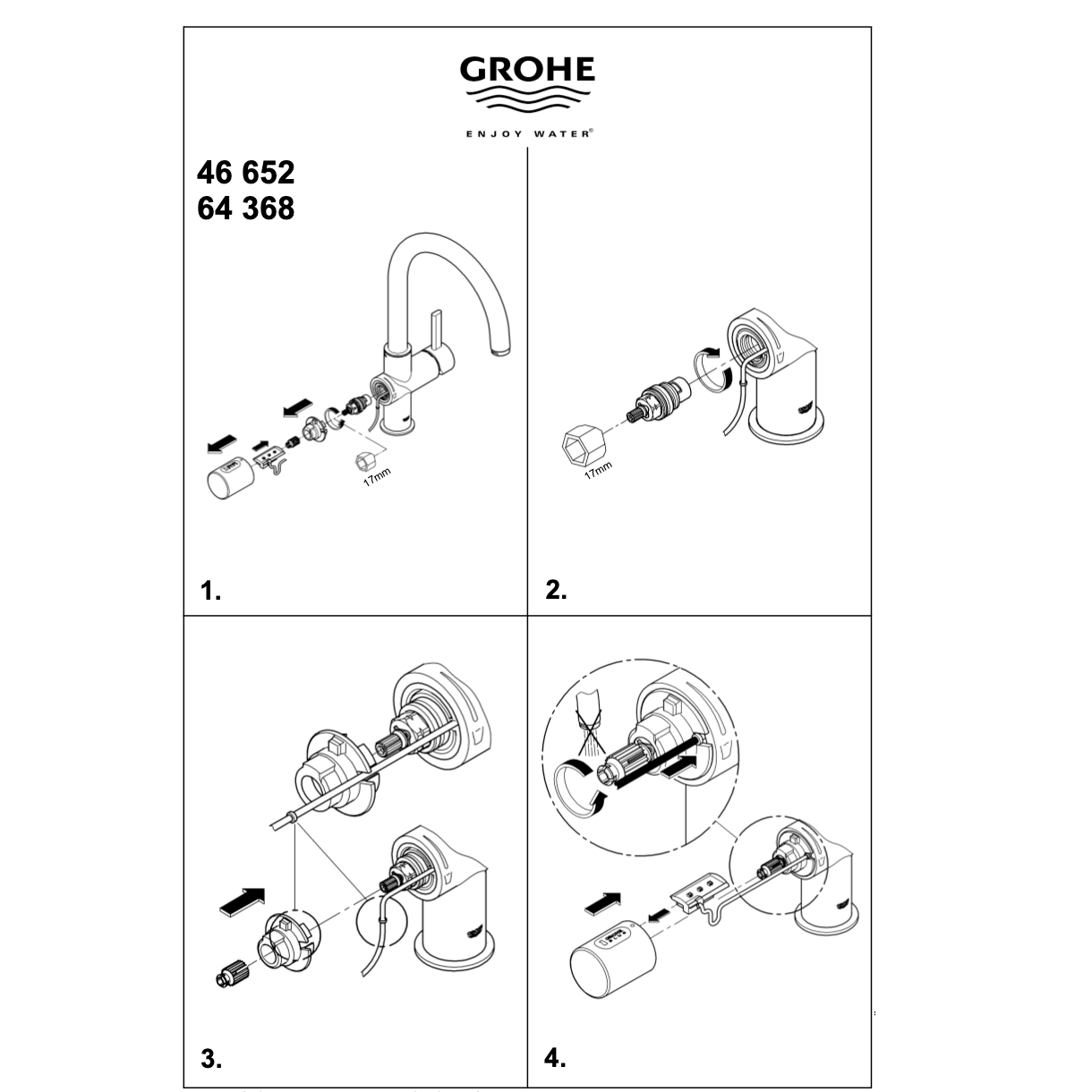 Grohe Handle Grohe Blue Chrome