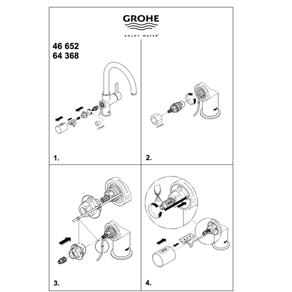 Grohe Handle Grohe Blue Chrome