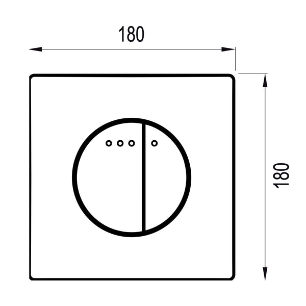 Wisa Enyo bedieningspaneel dualflush DF wit